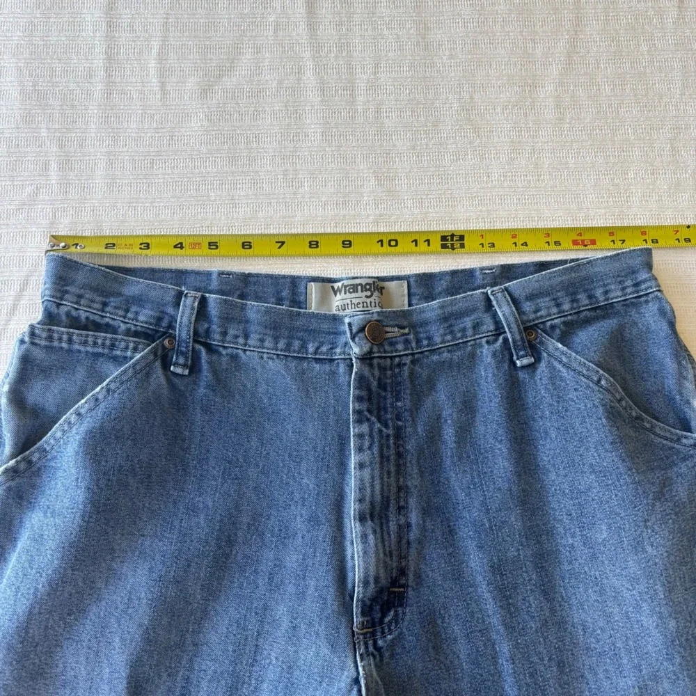 Wrangler Authentics Mens Carpenter Jeans Blue Denim Relaxed Fit 37x29 Utility
